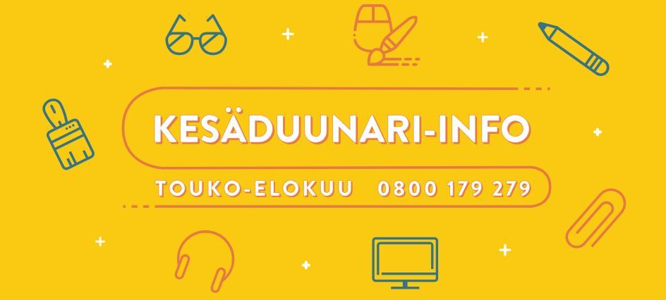 Huolia kesätöissä? Kesäduunari-info